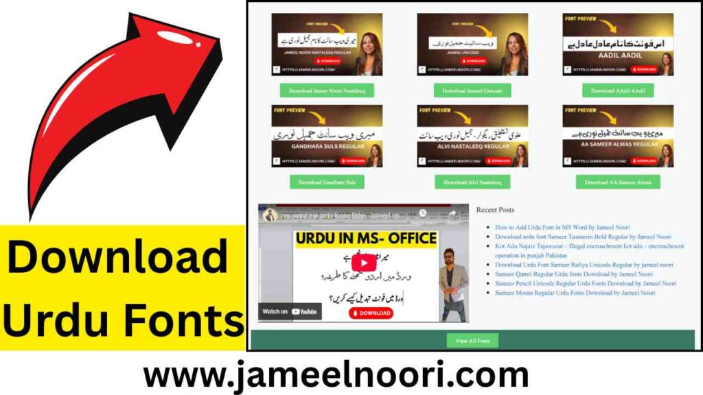 download urdu font