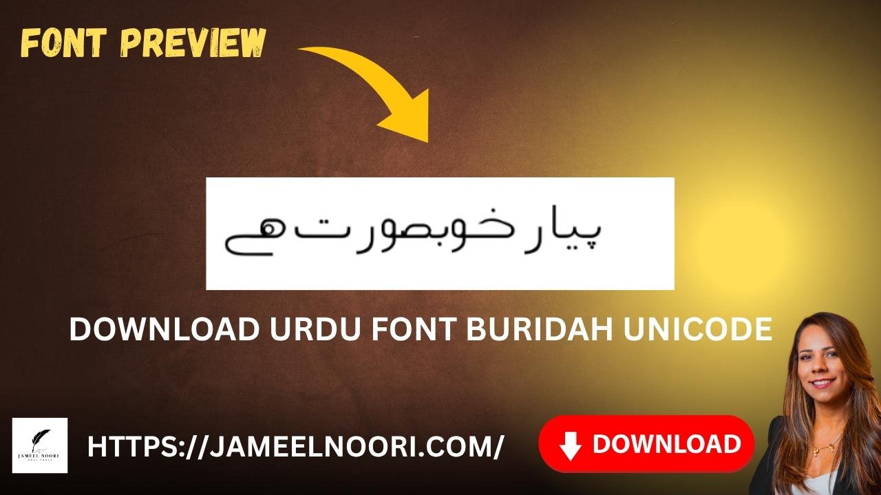 Download Urdu font Buridah Unicode