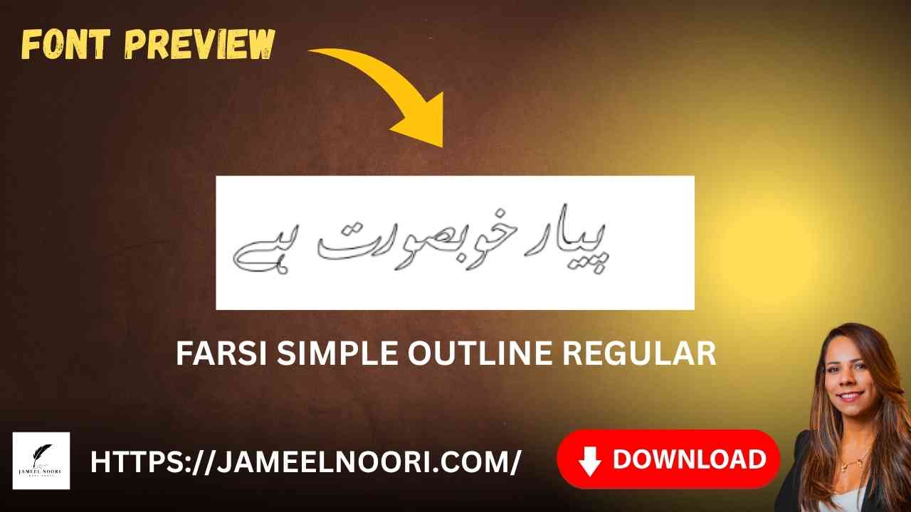 Download Urdu font Farsi Simple Outline