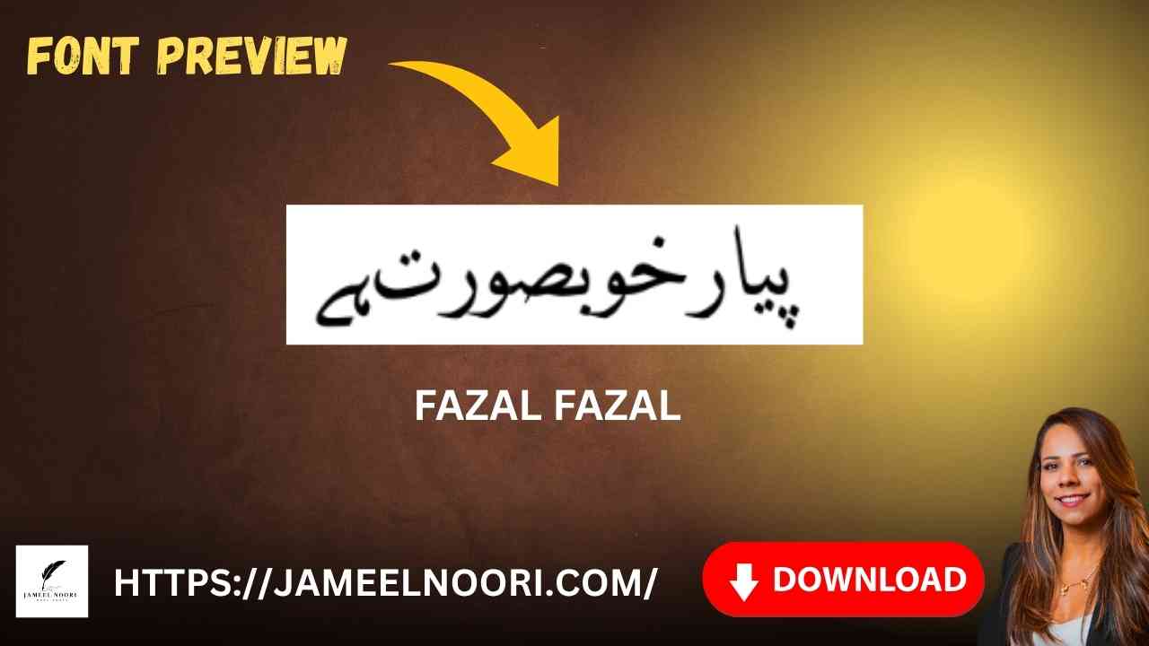Fazal Urdu Font