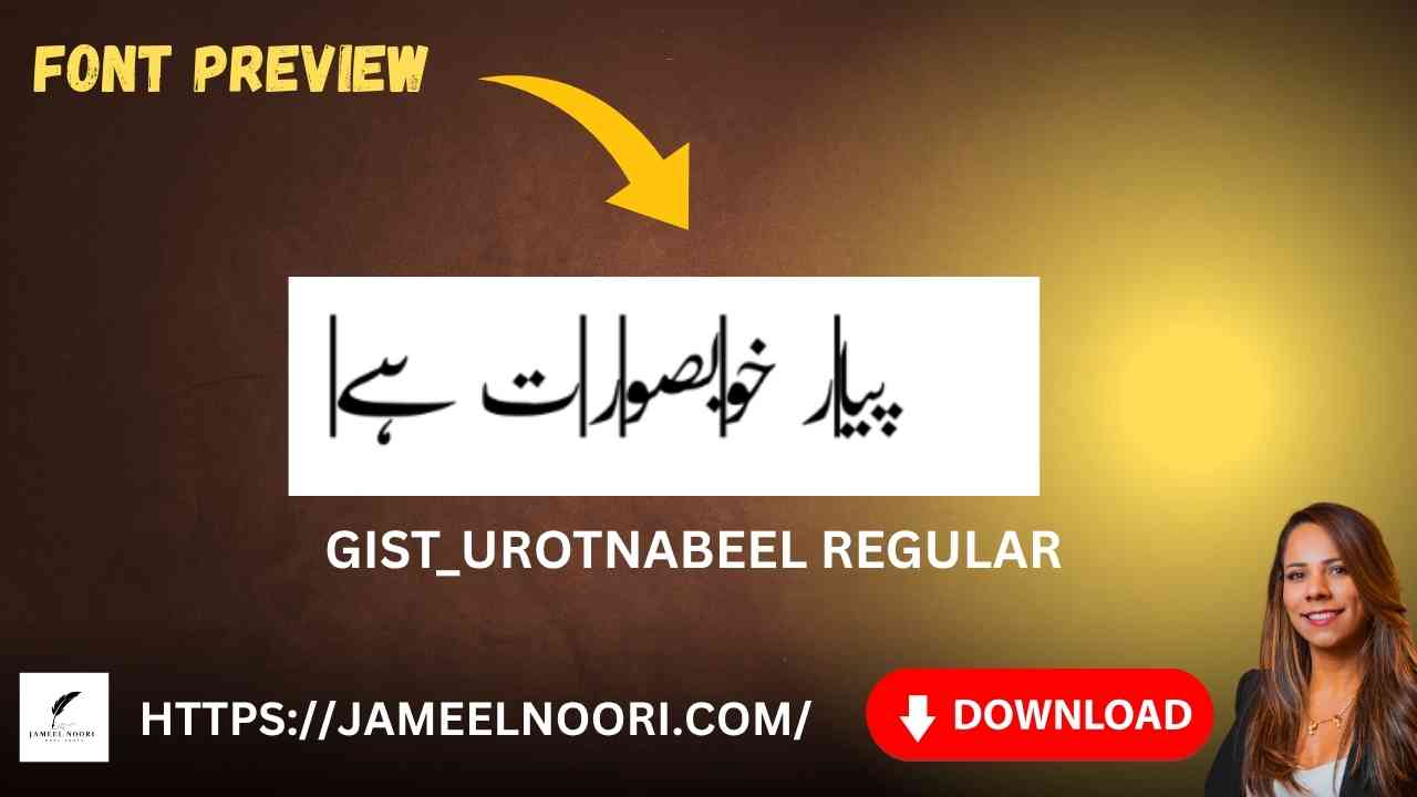 Download Urdu font GIST_UROTNabeel
