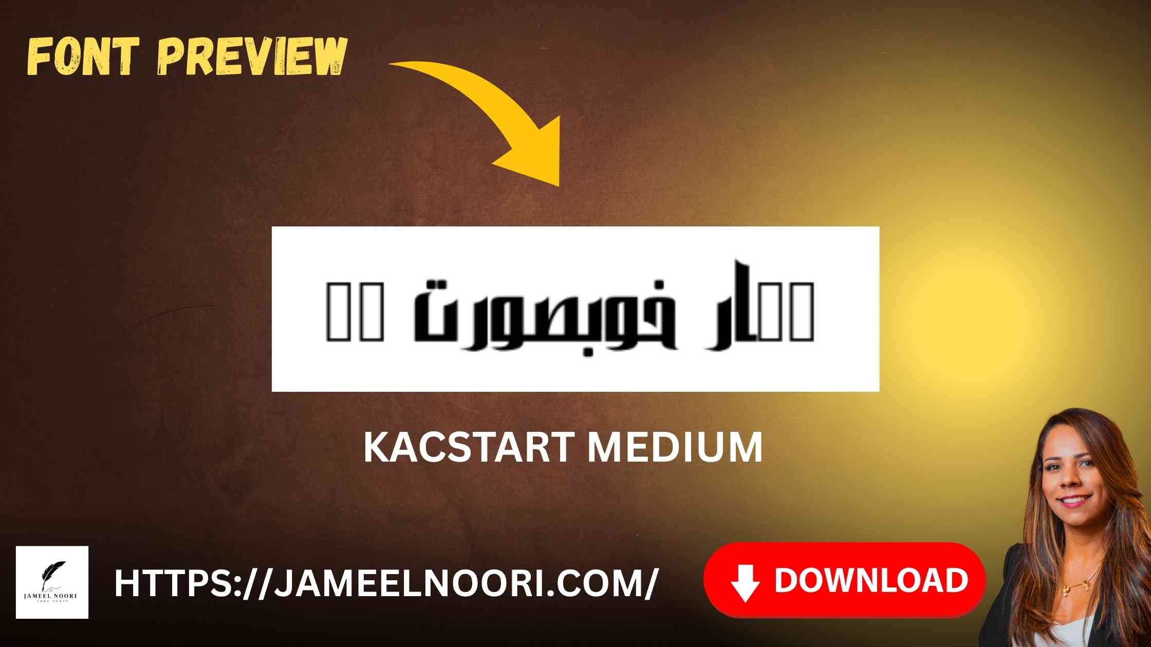 Free KacstArt Medium Urdu Font – decorative and artistic Urdu writing style