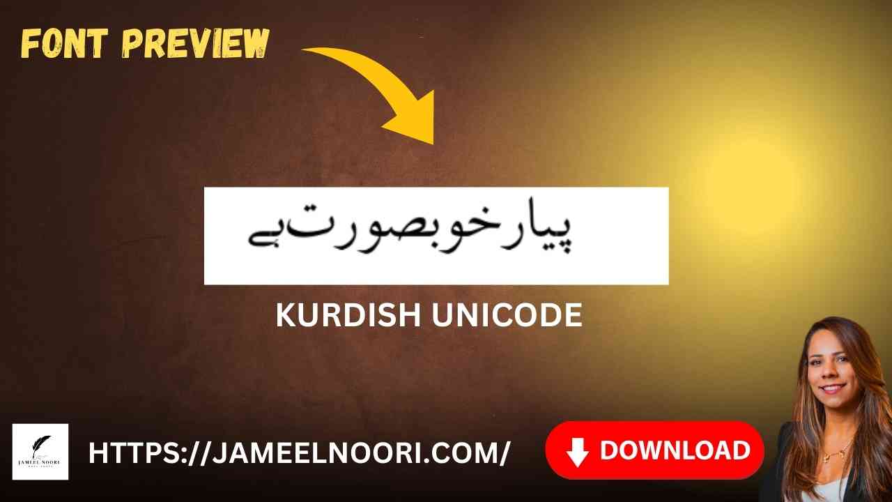 Download Kurdish Font free for Urdu and Arabic text design