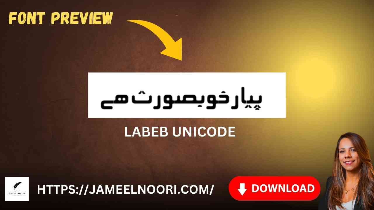 Labeb Urdu Font – preview free download