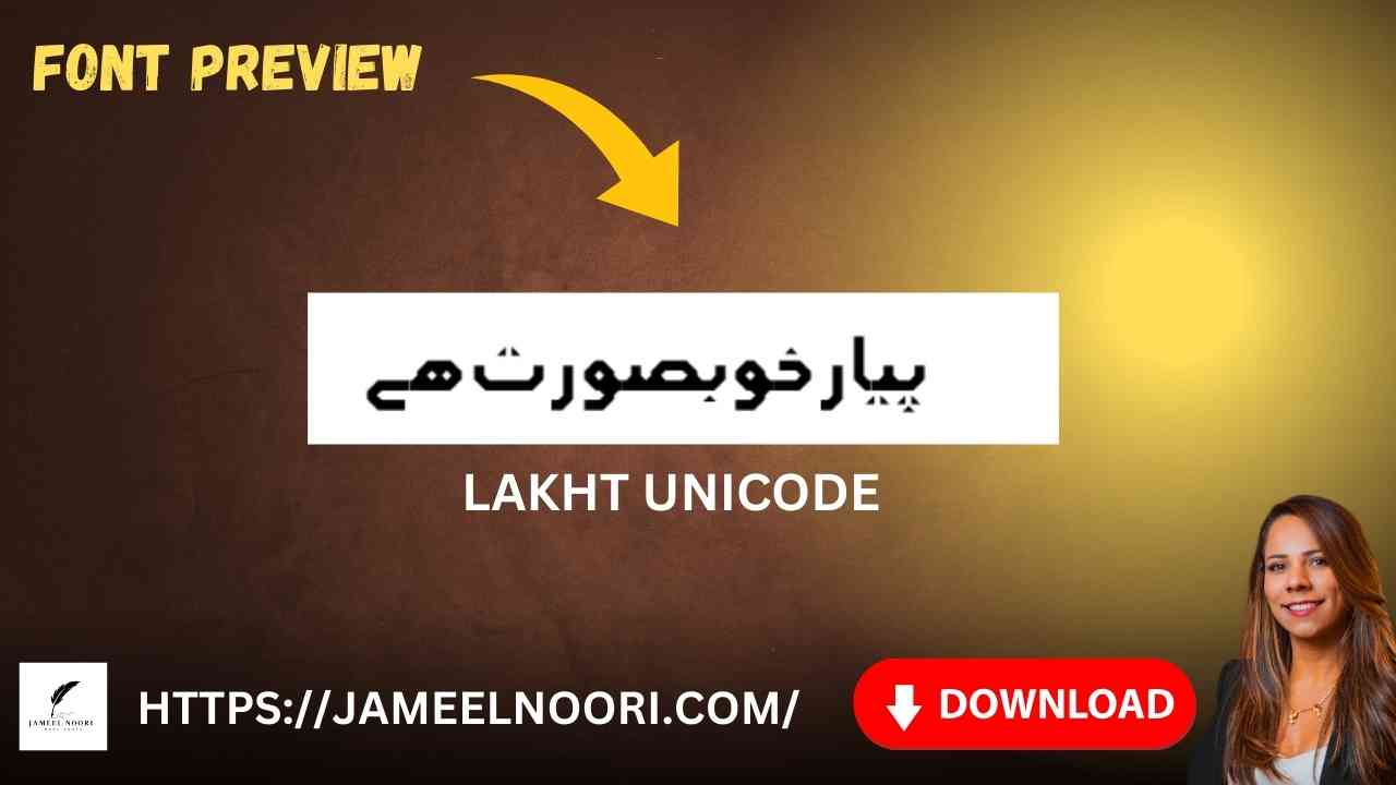 Lakht Urdu Font – preview free download