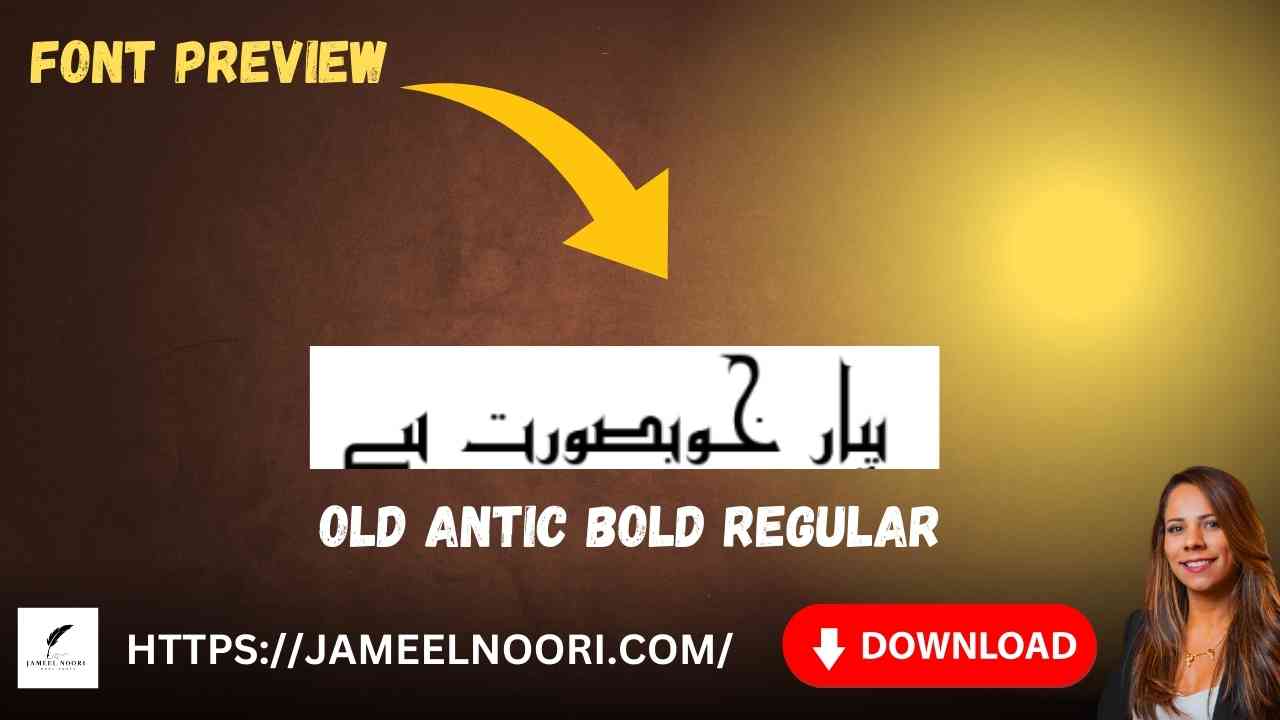 Download Urdu font Old Antic Bold Regular