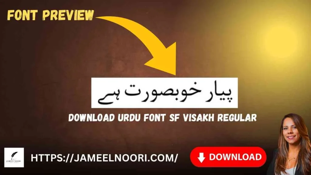 Download Urdu font Sf Visakh Regular