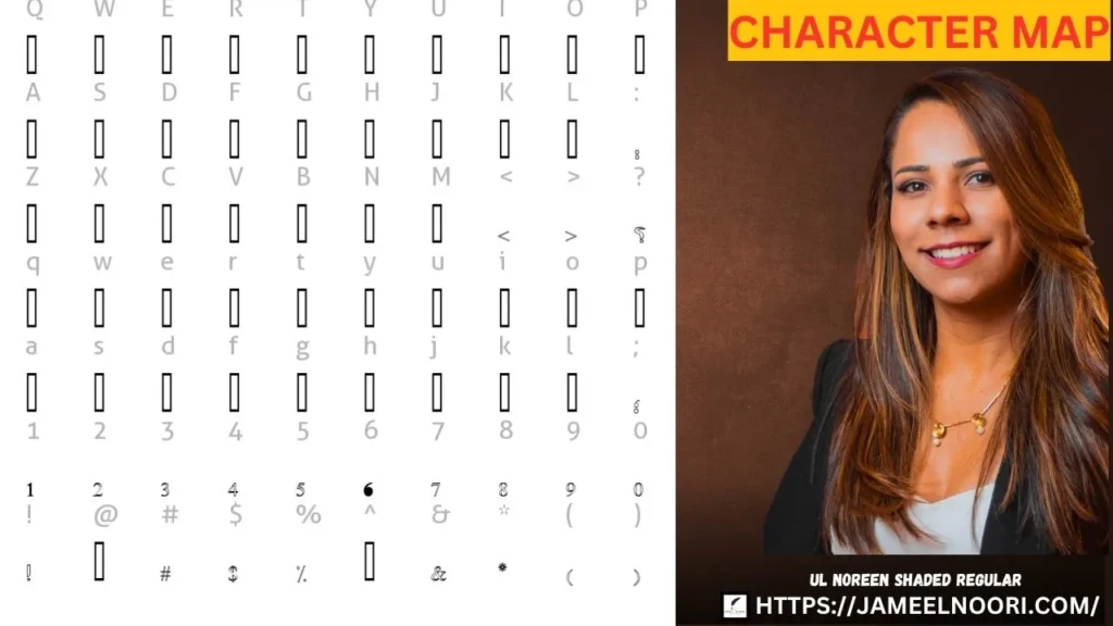 UL Noreen Shaded Regular Font