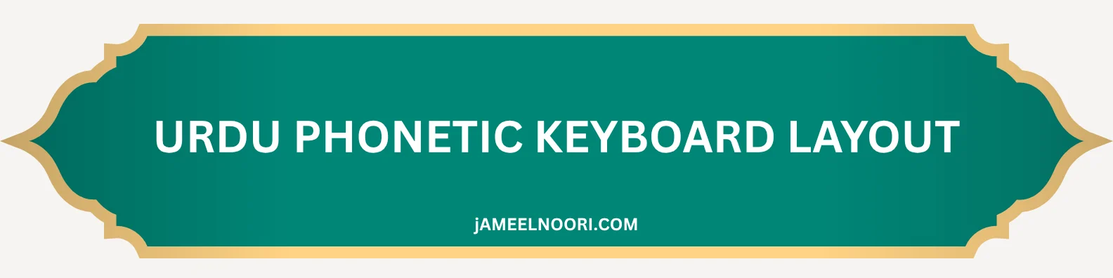 Urdu Phonetic Keyboard layout for Windows and Mac free download