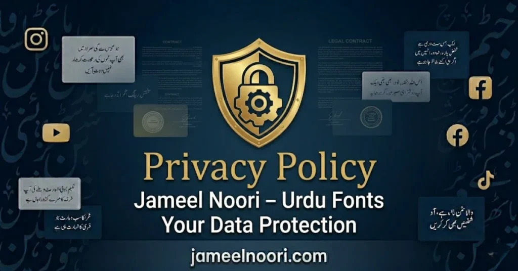 Privacy Policy for Jameel Noori Urdu Fonts website